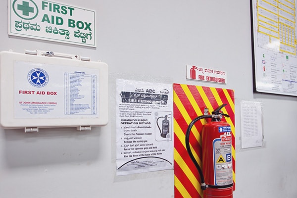 PMPL - First Aid Box & Fire Extinguisher
